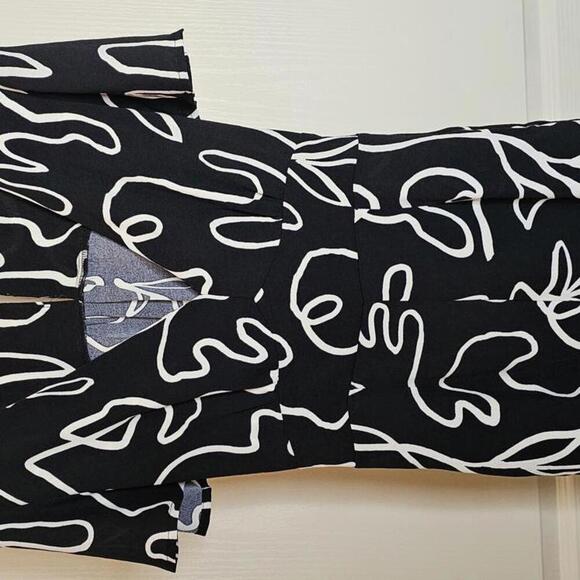 Montesu Los Angeles Black & White Abstract Jumpsuit - Size XS - Picture 2 of 6